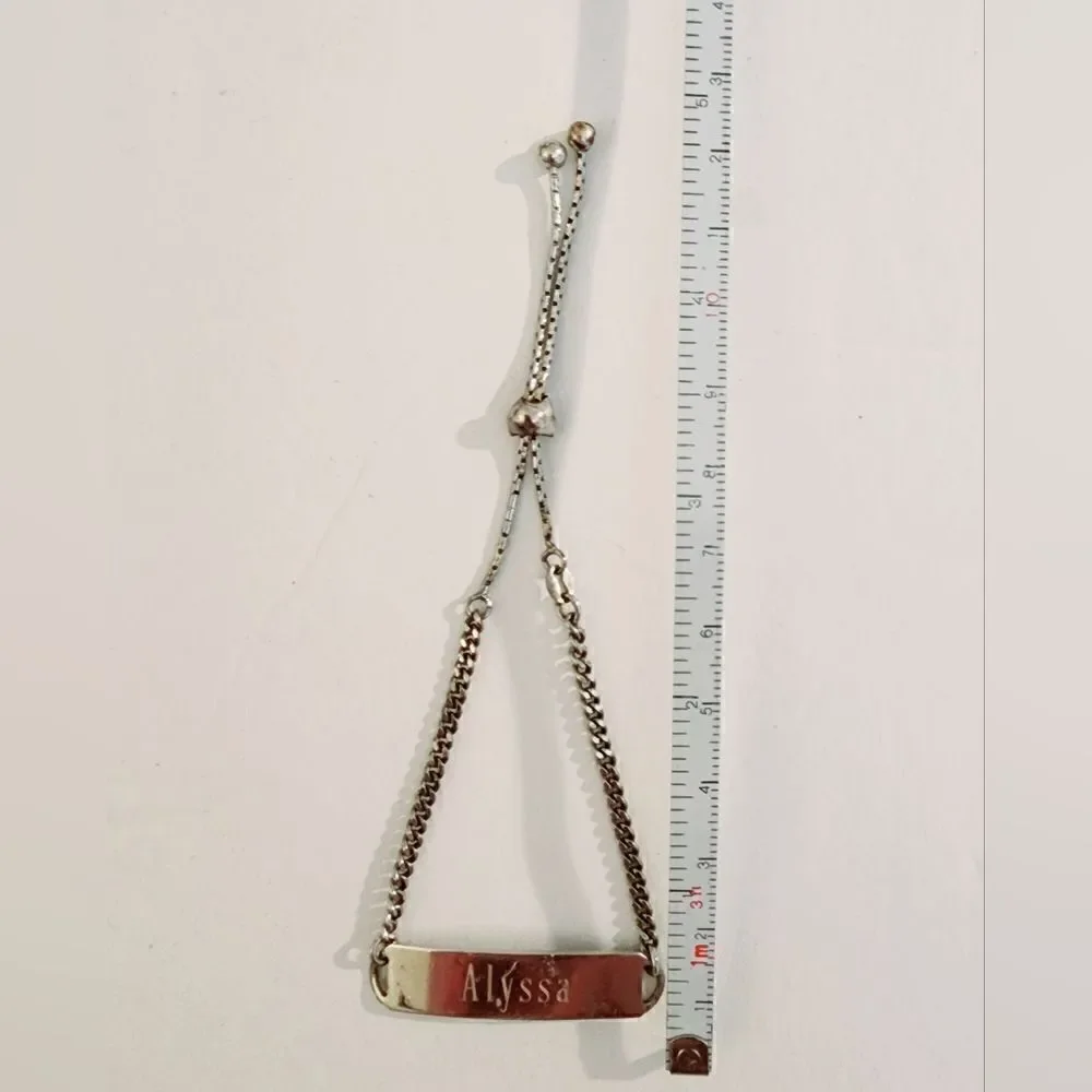 Sterling silver adjustable bolo bracelet
